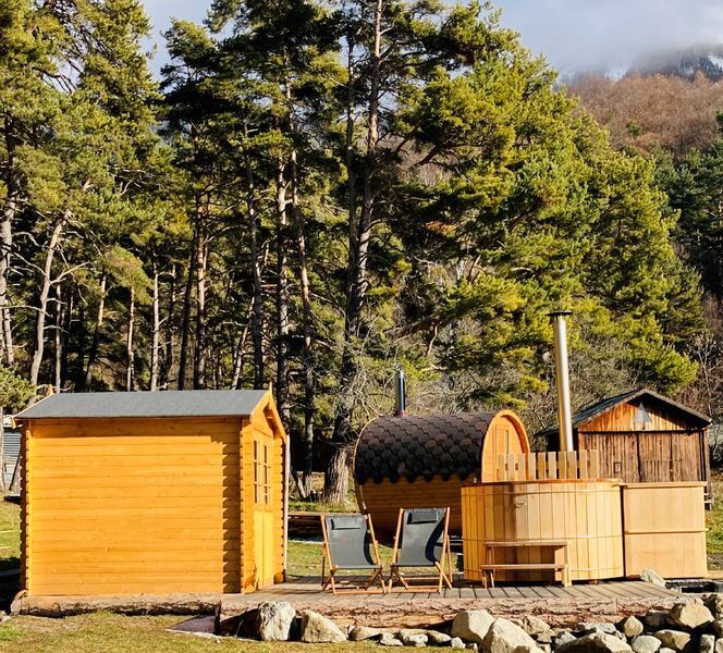 Photo des bains de Montclar.